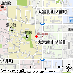 京都府京都市北区大宮西山ノ前町38周辺の地図