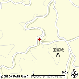 愛知県北設楽郡設楽町田峯休戸周辺の地図