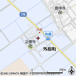 滋賀県東近江市外原町243周辺の地図