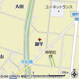 愛知県豊田市堤町御竿周辺の地図