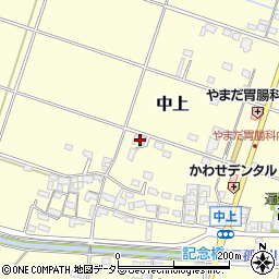 三重県員弁郡東員町中上215周辺の地図