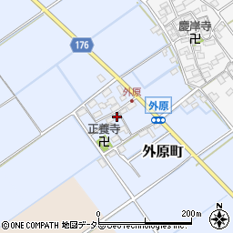滋賀県東近江市外原町241周辺の地図