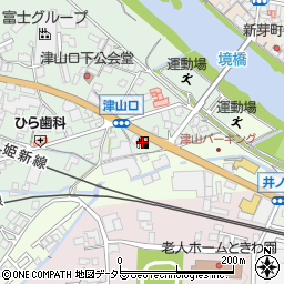 ａｐｏｌｌｏｓｔａｔｉｏｎセルフ津山口ＳＳ周辺の地図