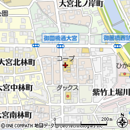 京都府京都市北区大宮北椿原町周辺の地図
