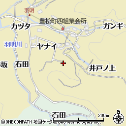 愛知県豊田市豊松町ヤナイ周辺の地図