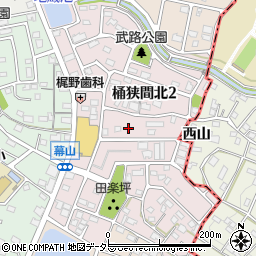 愛知県名古屋市緑区桶狭間北周辺の地図