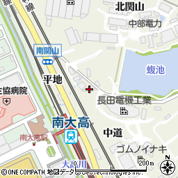 愛知県名古屋市緑区大高町（中道）周辺の地図