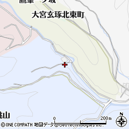 京都府京都市北区鷹峯桃山周辺の地図