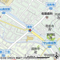 泉町周辺の地図