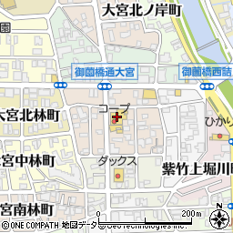京都生活協同組合　コープにしがも周辺の地図