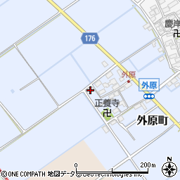滋賀県東近江市外原町158周辺の地図