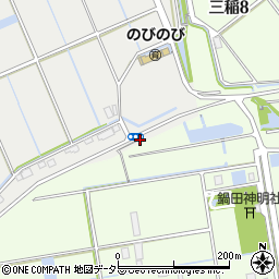 愛知県弥富市境町リノ割周辺の地図
