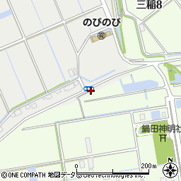 愛知県弥富市境町（リノ割）周辺の地図