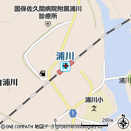浦川駅周辺の地図