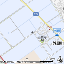 滋賀県東近江市外原町268周辺の地図