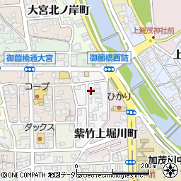 京都府京都市北区大宮上ノ岸町周辺の地図