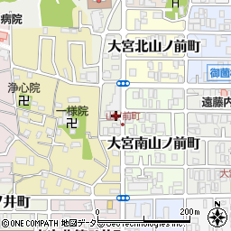 京都府京都市北区大宮西山ノ前町32周辺の地図