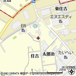 愛知県豊田市堤本町住吉周辺の地図