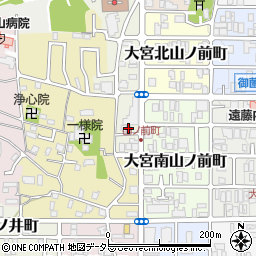 京都府京都市北区大宮西山ノ前町34周辺の地図