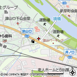 津山スズキ販売株式会社周辺の地図