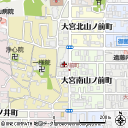 京都府京都市北区大宮西山ノ前町33周辺の地図