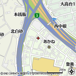 愛知県名古屋市緑区定納山1丁目1501-2周辺の地図