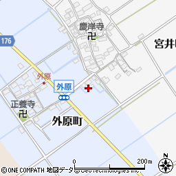 滋賀県東近江市外原町19周辺の地図