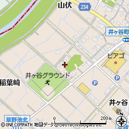 愛知県刈谷市井ケ谷町稲葉崎周辺の地図