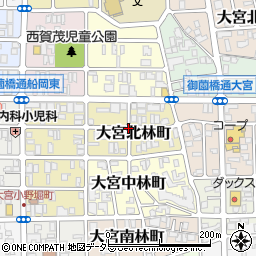 京都府京都市北区大宮北林町周辺の地図