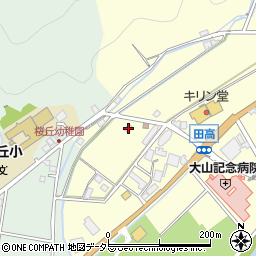 兵庫県西脇市黒田庄町田高370周辺の地図