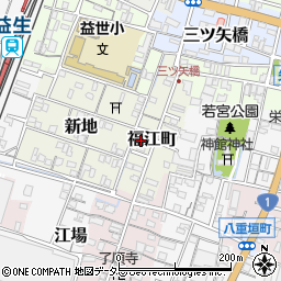三重県桑名市福江町40周辺の地図