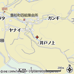愛知県豊田市豊松町井戸ノ上周辺の地図