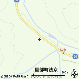 京都府南丹市園部町法京蔵垣内周辺の地図