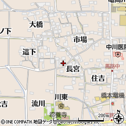 京都府亀岡市馬路町長宮周辺の地図