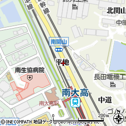 愛知県名古屋市緑区大高町平地周辺の地図
