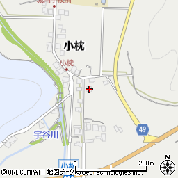 兵庫県丹波篠山市小枕459周辺の地図