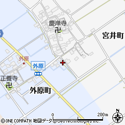 滋賀県東近江市外原町18周辺の地図