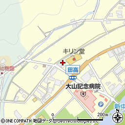 兵庫県西脇市黒田庄町田高324周辺の地図