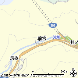 愛知県豊田市大内町龍宮7周辺の地図