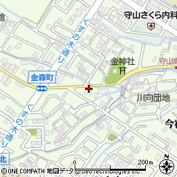 滋賀県守山市金森町85周辺の地図