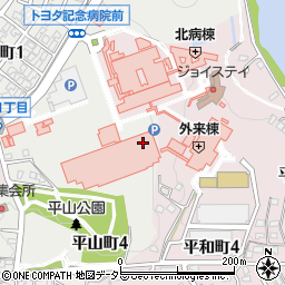 ローソントヨタ記念病院店周辺の地図