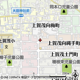 京都府京都市北区上賀茂向縄手町9周辺の地図