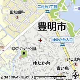 愛知県豊明市三崎町ゆたか台3周辺の地図