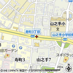 山之手小学校周辺の地図