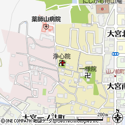 京都府京都市北区大宮薬師山東町17周辺の地図