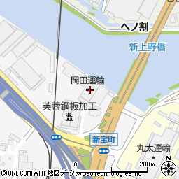岡田運輸周辺の地図