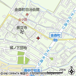 滋賀県守山市金森町718周辺の地図