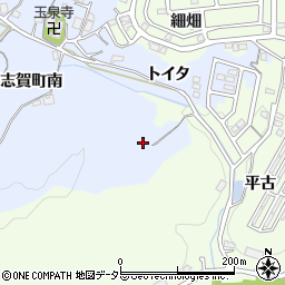愛知県豊田市松平志賀町トイタ周辺の地図