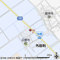 滋賀県東近江市外原町233周辺の地図