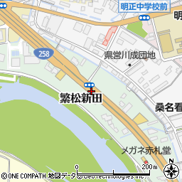 三重県桑名市繁松新田周辺の地図